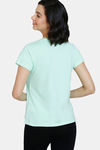 Zivame Looney Tunes - Doodletastic Knit Cotton Top - Green Ash — thumbnail 3